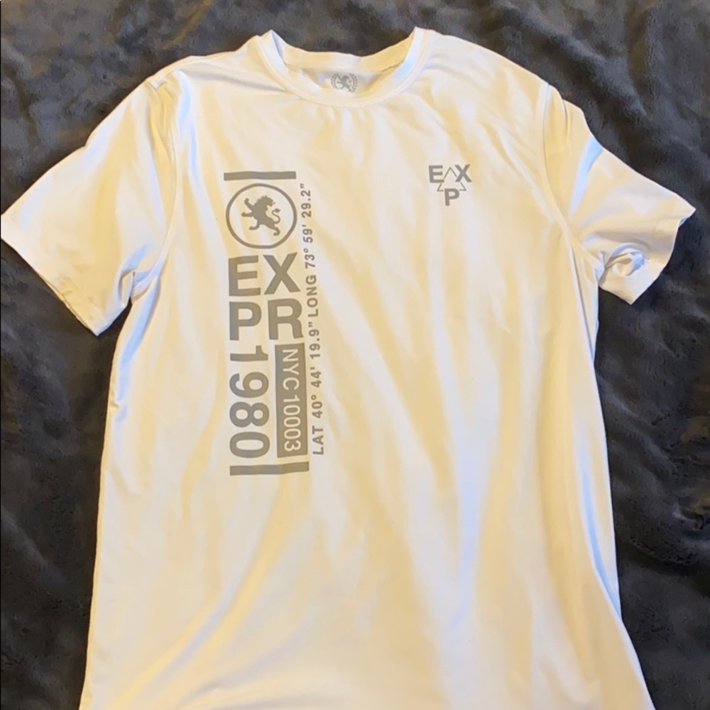 Men’s White Express T-Shirt (Small) (New)